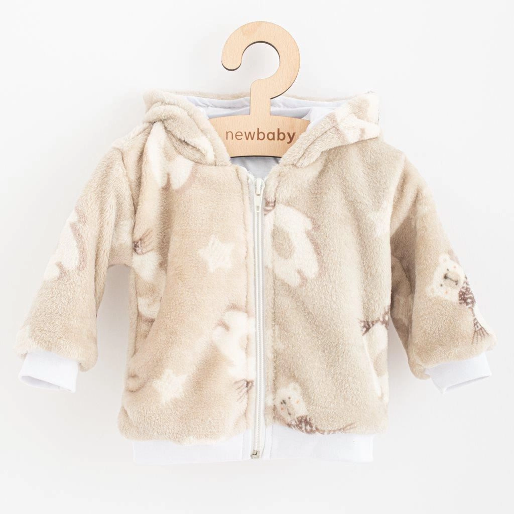 Kojenecká zimní mikina s kapucí NEW BABY Polar Bear z wellsoftu