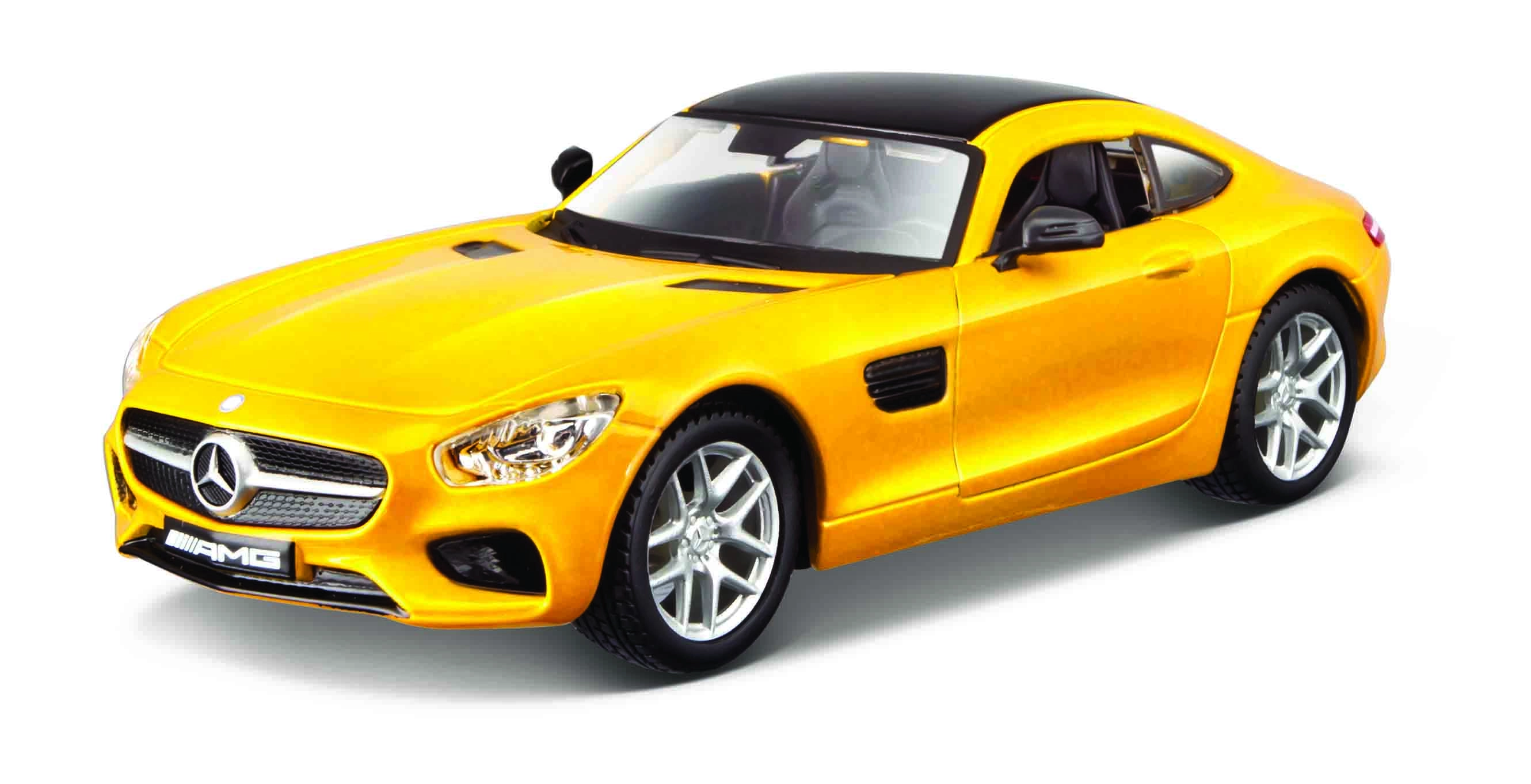 Levně Bburago Plus Mercedes AMG GT žlutá 1:32
