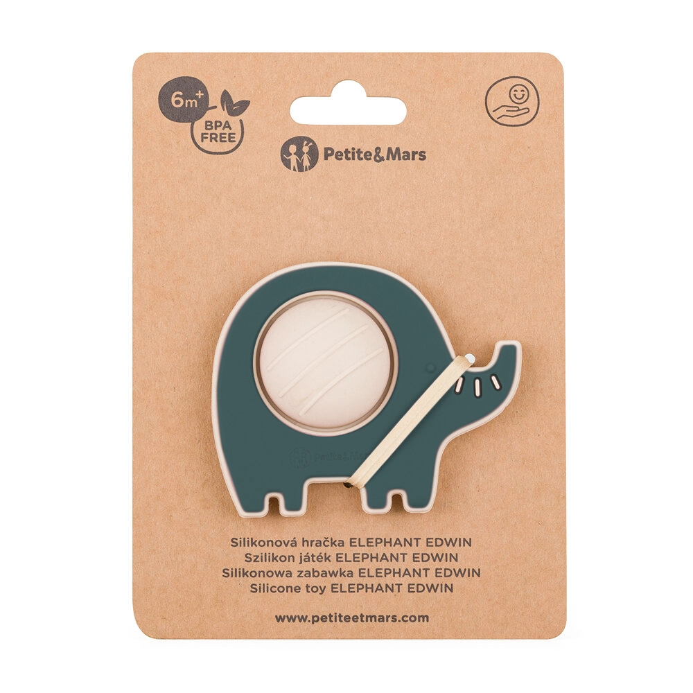 Petite&mars silikon Elephant Edwin Misty Green