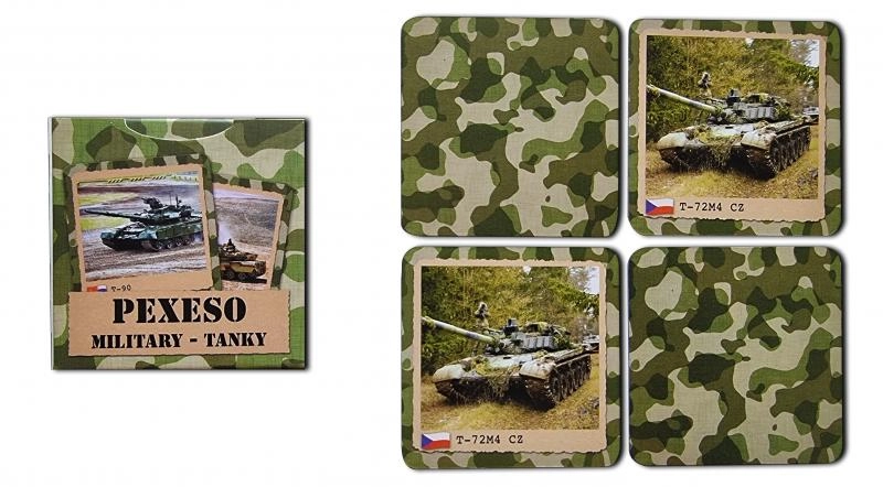 Levně Pexeso Retro Vojenské Tanky