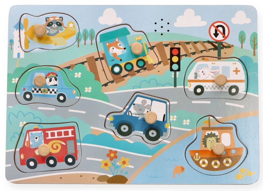 Zvukové puzzle – vozidla