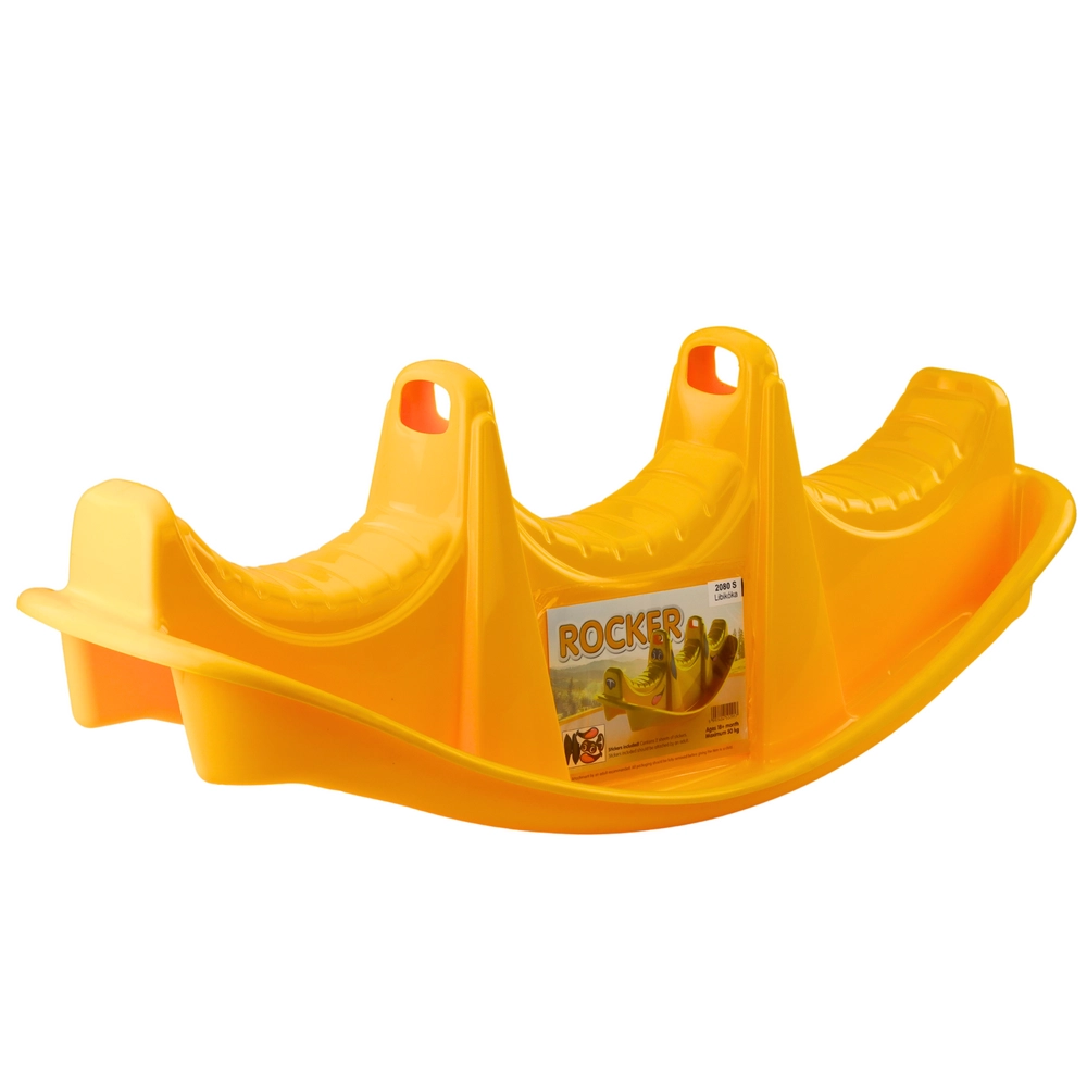 Dětská Houpací Houpačka pro Tři Osoby Žlutá