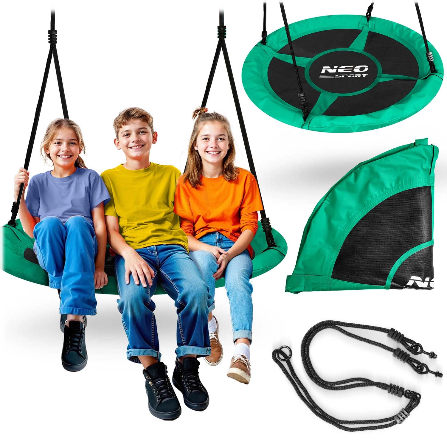 Neo-Sport Swingo houpačka čapí hnízdo 110 cm