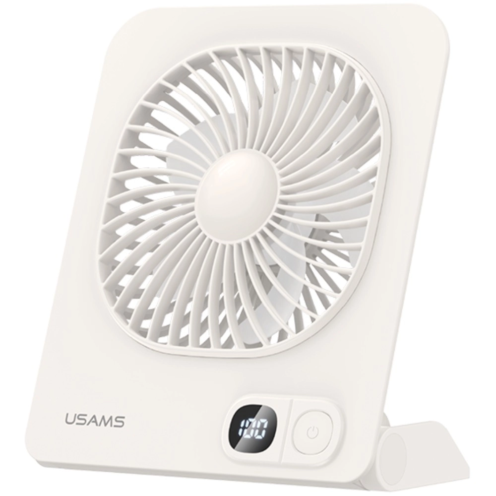 Usams magnetický stolní ventilátor bílý