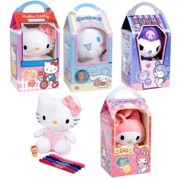 Hello Kitty style a plyšák k vybarvení