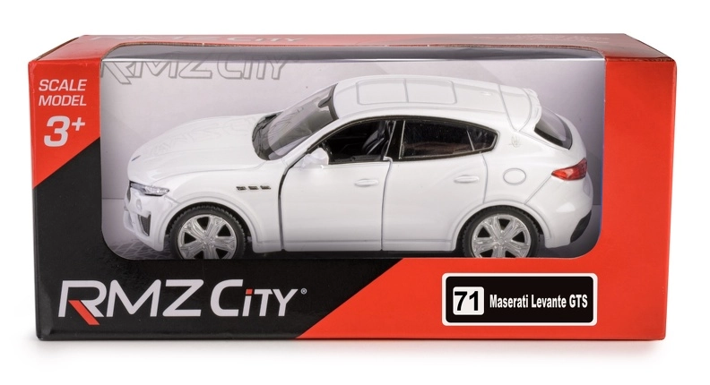 Kovový model auta MASERATI Levante GTS 2019 1:32 bílý – RMZ City