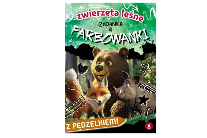 Zadanka a vodové omalovánky lesní zvířata