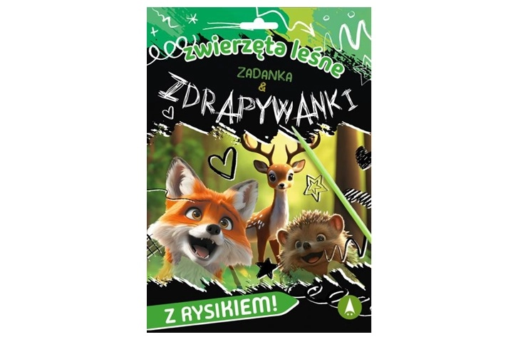 Zwierzęta leśne – zadanka a zdrapywanky