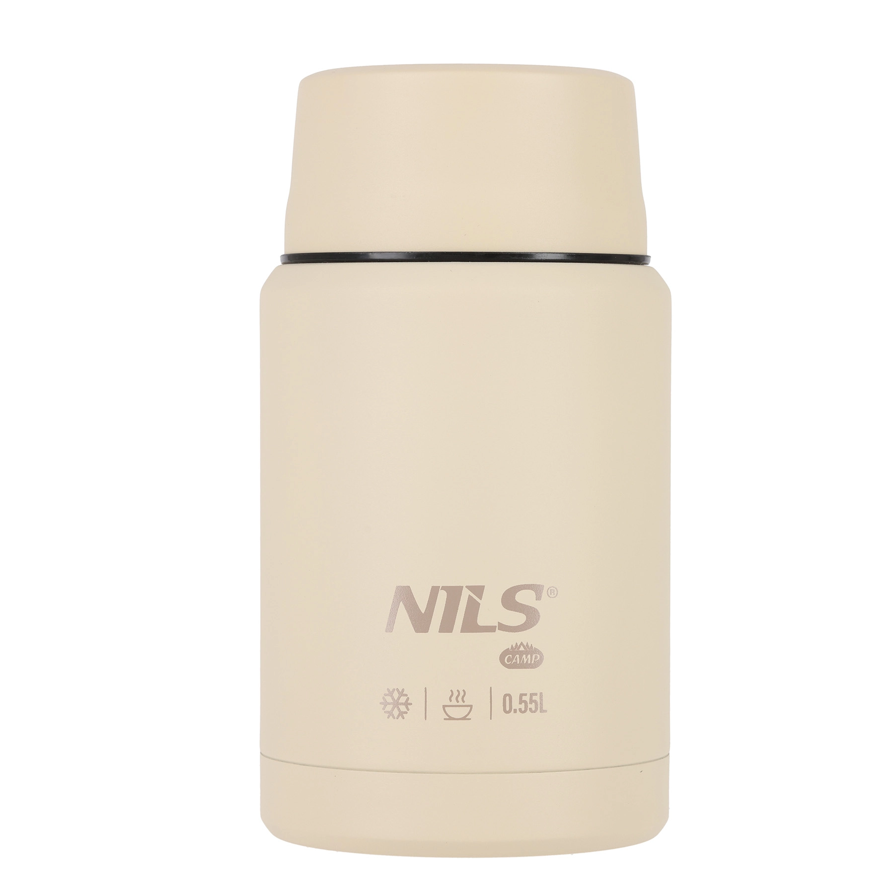 Nils camp jídelní termoska nc3807 béžová 550 ml