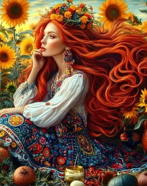 norimpex diamantové malování dívka v poli 30 × 40 cm