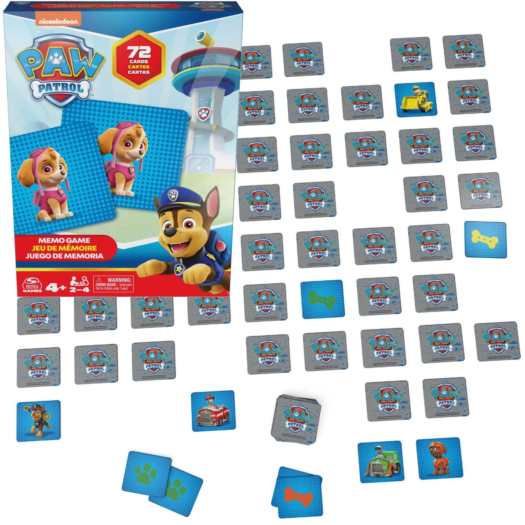 Karetní hra Paw Patrol Memo 72 karet