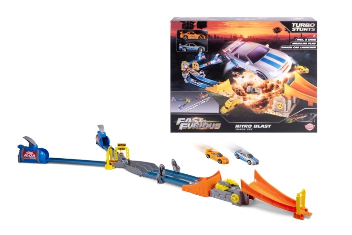 Závodní dráha Fast & Furious Nitro Jump se 2 auty