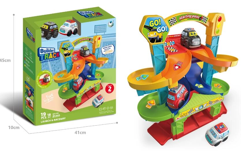 Dřevěná skluzavka pro autíčka