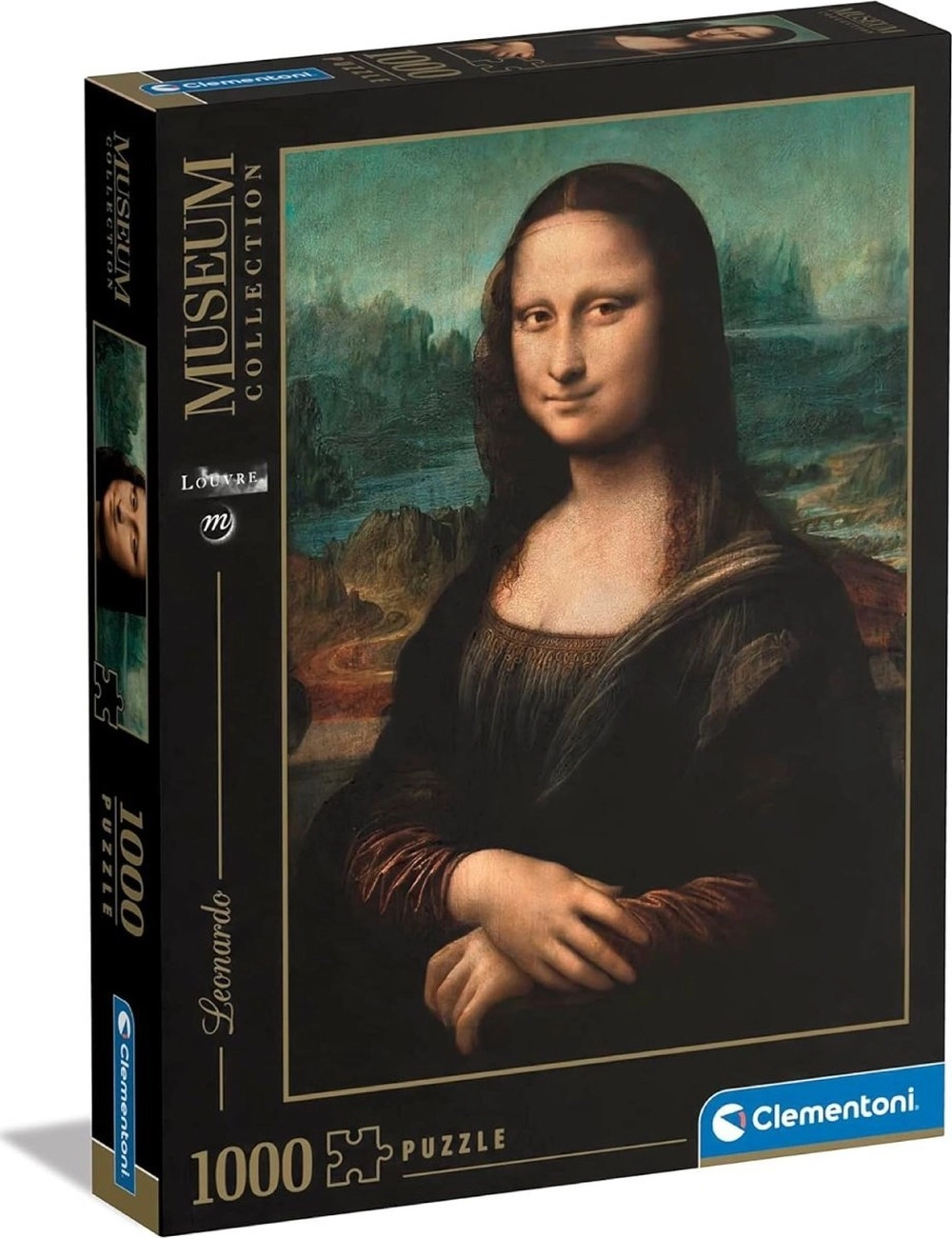 Puzzle 1000 dílků CLEMENTONI Leonardo – Mona Lisa (Museum Collection)