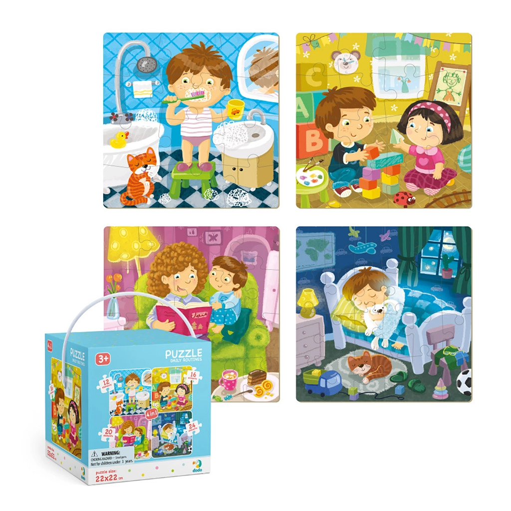 TM Toys Dodo Puzzle 4v1 Můj den