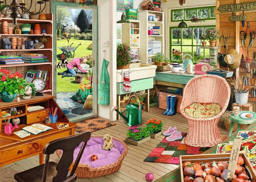 Levně Ravensburger puzzle Moje útočiště 6: Zahradníkova kůlna 1000 dílků