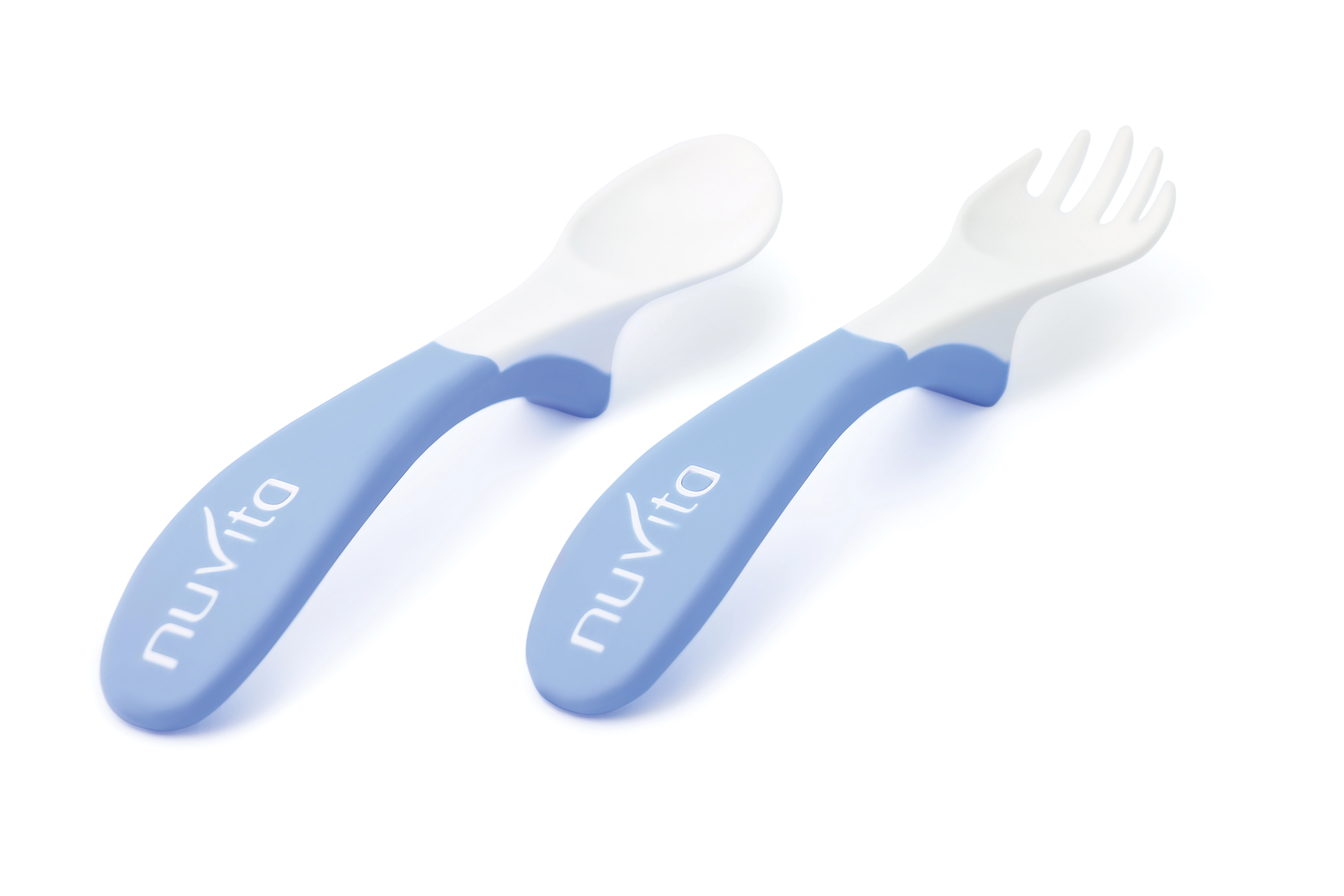 Nuvita Jídelní sada lžička s vidličkou Blue