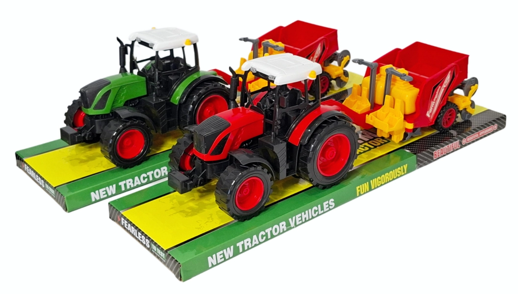 Traktor s přívěsným rozmetadlem