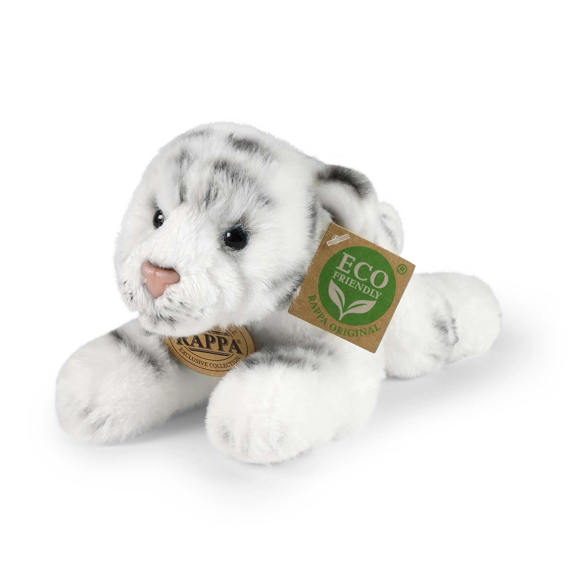 Eco-Friendly tygr bílý ležící 17 cm