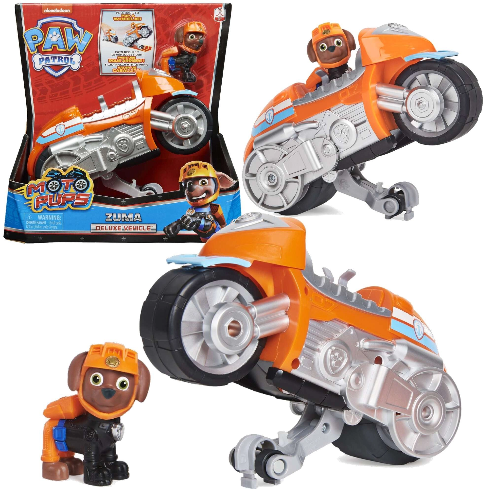 Paw Patrol Moto Pups Zuma – figurka a motocykl Deluxe od Spin Master
