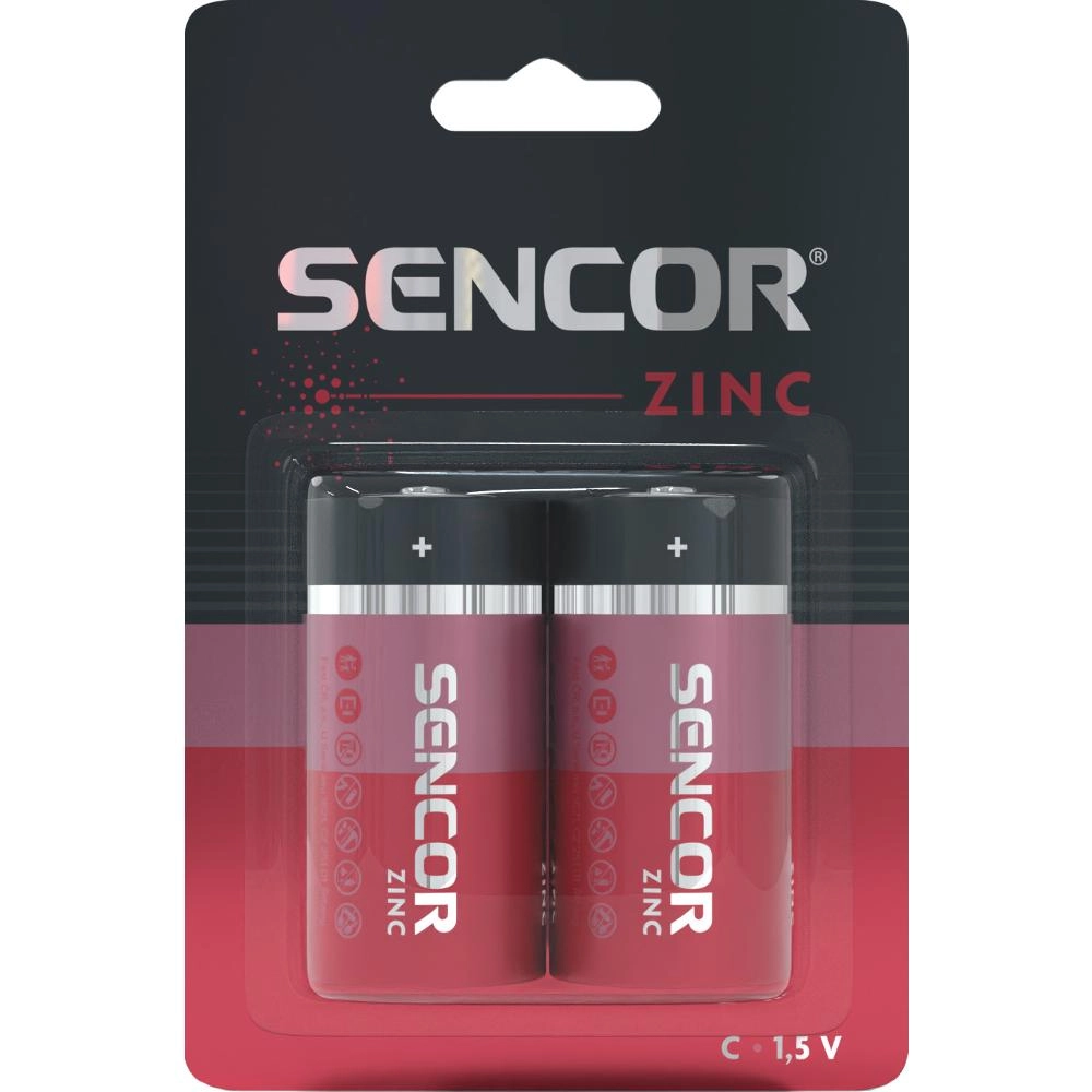 Sencor SBA R14 2BP C Zinkouhlíková baterie C