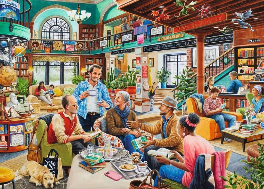 RAVENSBURGER Knižní klub Turn the Page 1000 dílků