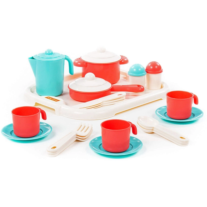 Čajová sada pro tři s tácem Nastenka