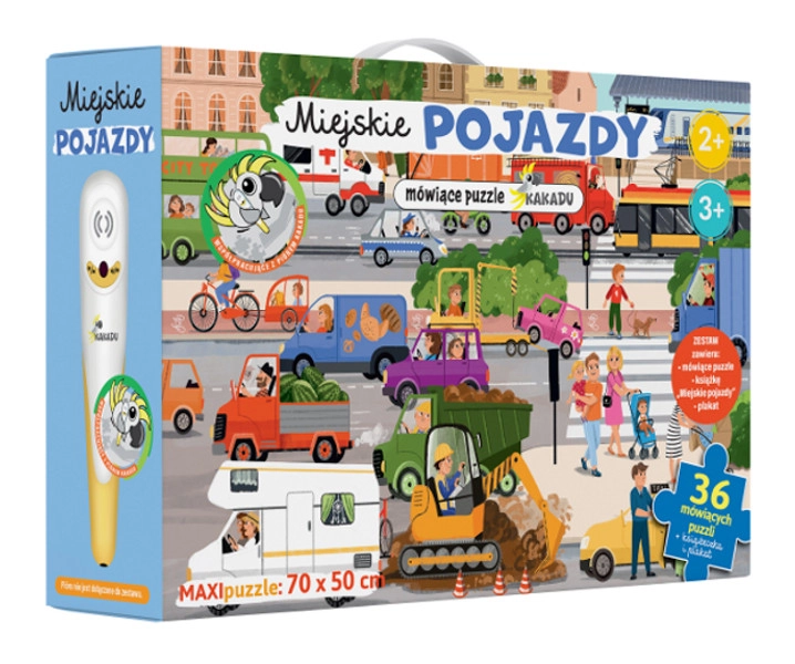 Kakadu mluvící puzzle městská vozidla
