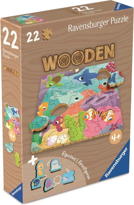 dřevěné puzzle podmořský svět 22 dílků RAVENSBURGER