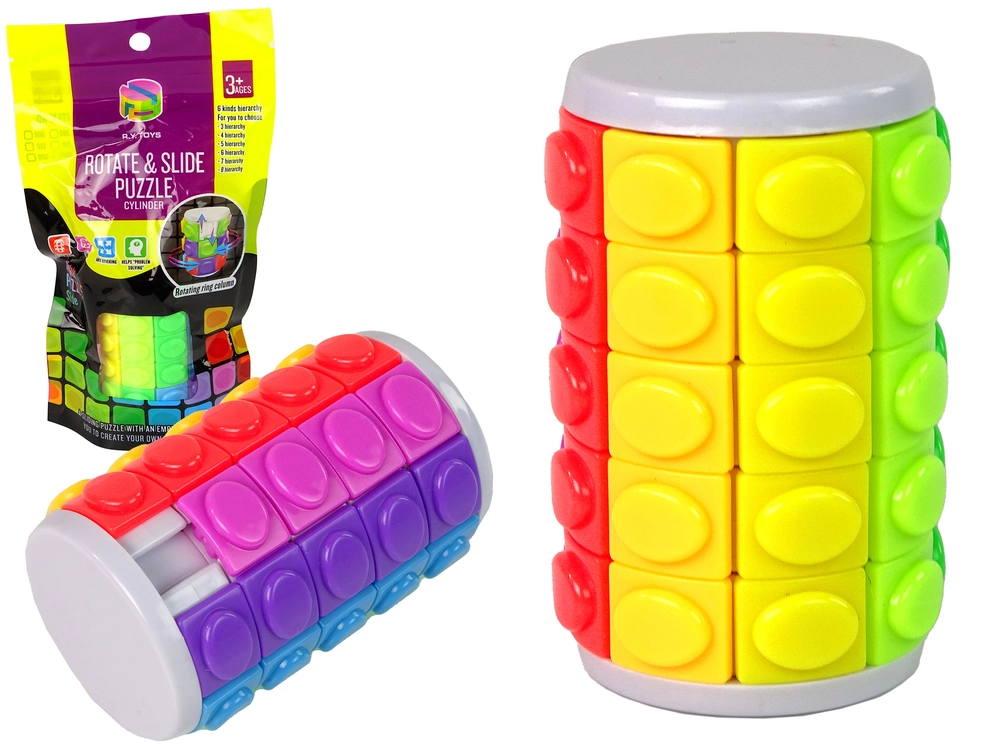 Lean Toys Logická Rotující válec barevný
