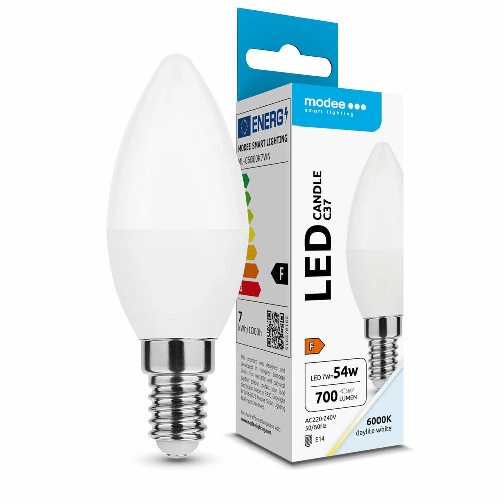 Modee Lighting LED Candle žárovka 7W E14 studená bílá ML-C6000K7WN