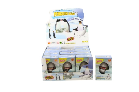 Vajíčko s rostoucím tučňákem do vody