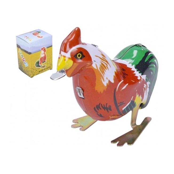 retro plechový kohout na klíček