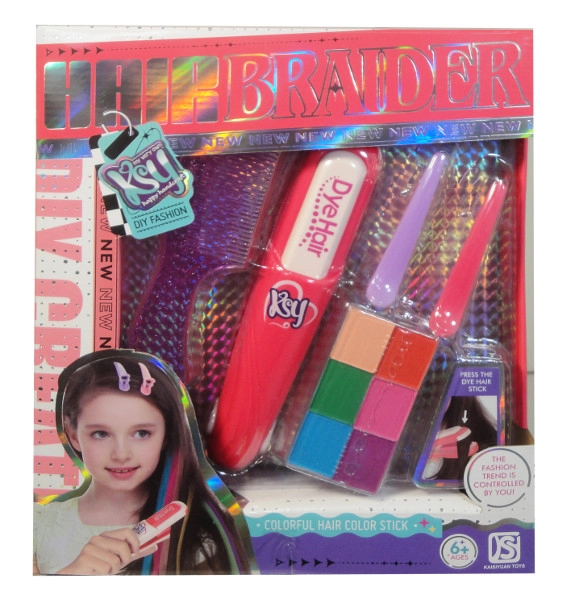 Sada krásy kříd na vlasy pro děti