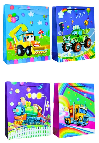 Dárková taška M pro děti – mix motivů