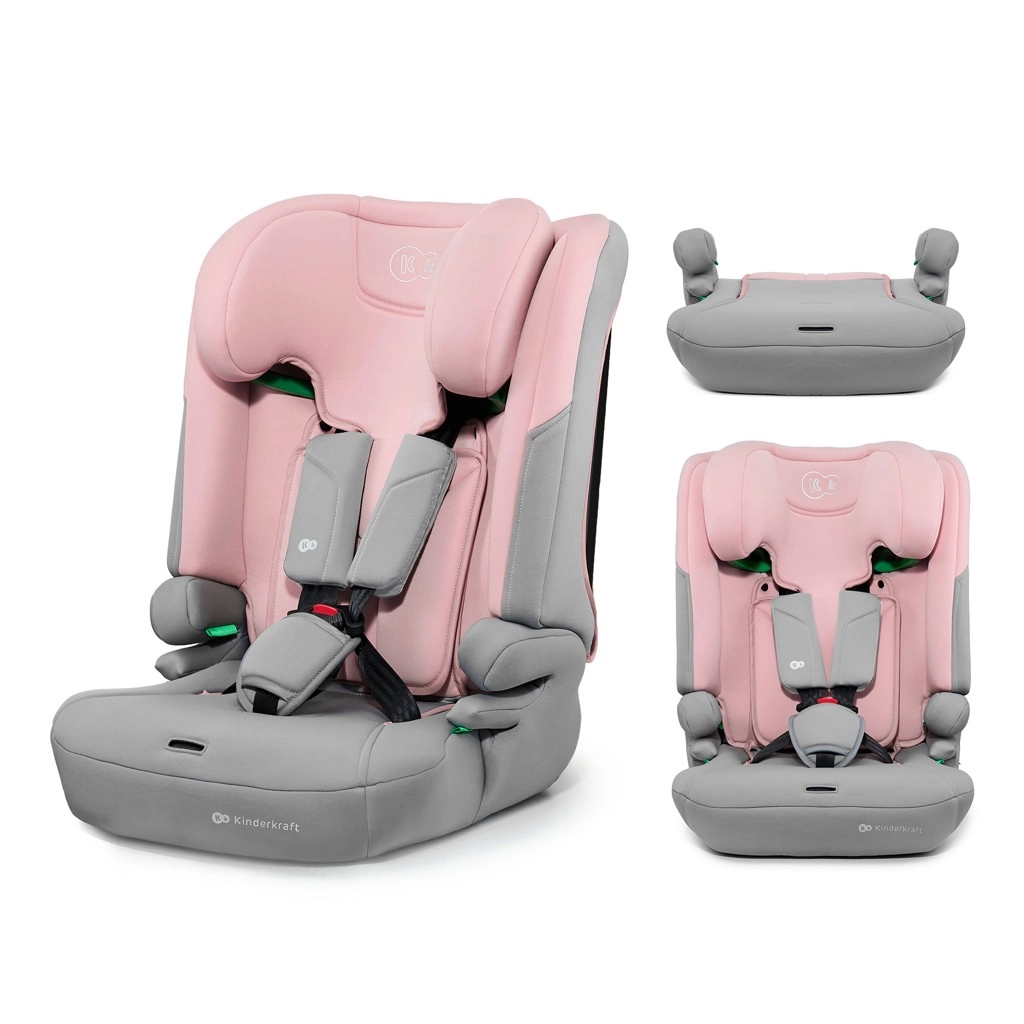 Kinderkraft I-comfy i-size autosedačka 76–150 cm pink