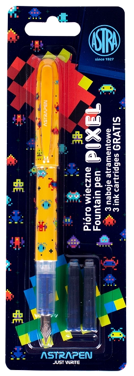 Astra plnící pero Pixel se 3 náplněmi 143338
