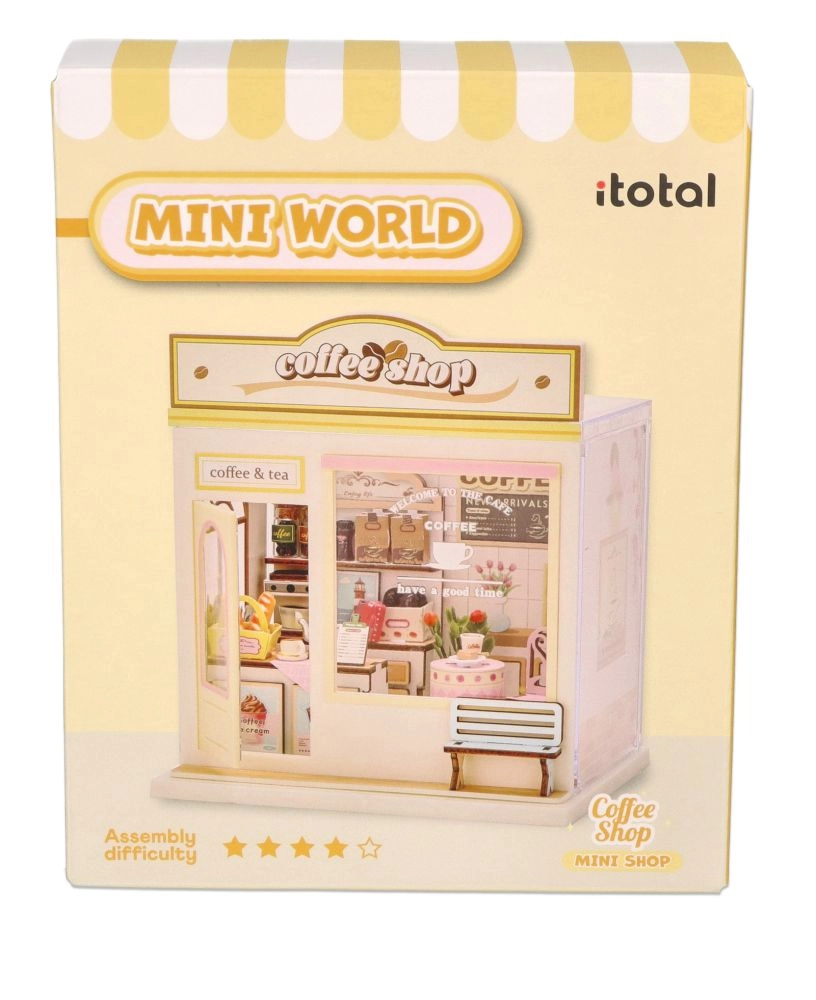 i-Total Mini diorama DIY kavárna pro vlastní sestavení