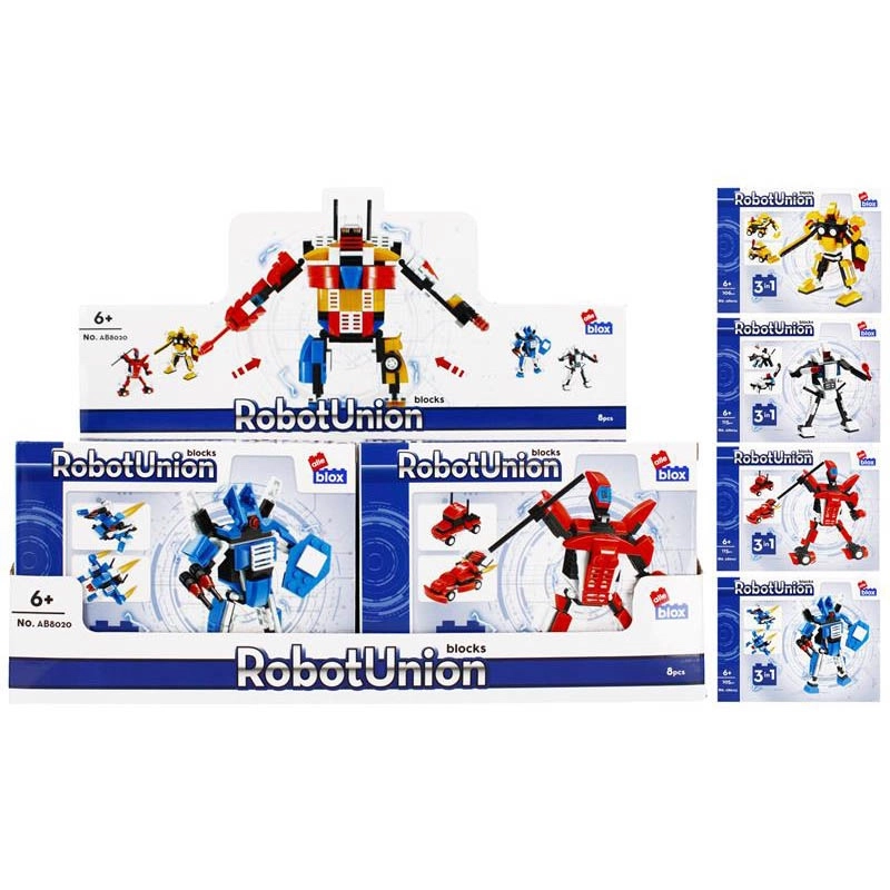 Stavebnice robot bojovník 3v1 – 4 varianty, 6+