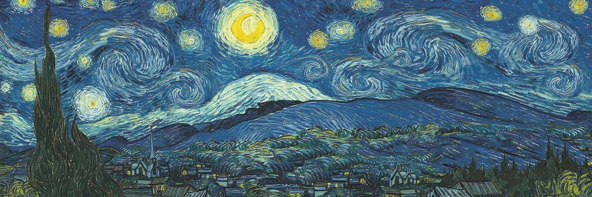 Panoramatické puzzle Hvězdná noc 1000 dílků