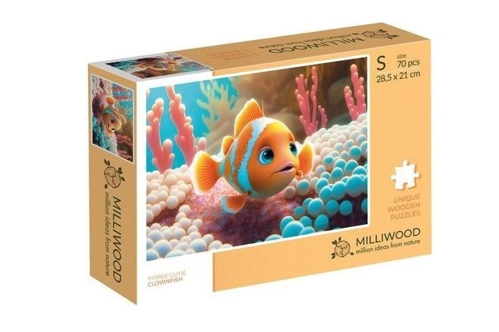 Milliwood Yippee cutie klaun očkatý – dřevěné puzzle