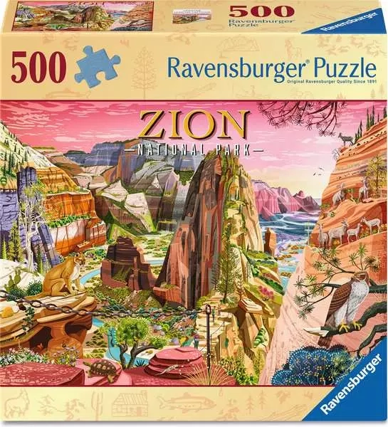 Ravensburger puzzle Národní park Zion 500 dílků