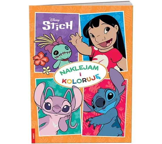 Stitch: nalepuji a vybarvuji – kreativní kniha pro předškoláky
