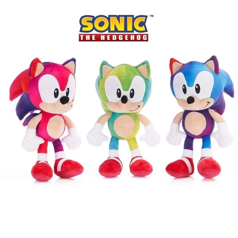 Plyšový ježek SONIC 30 cm – barevný gradient