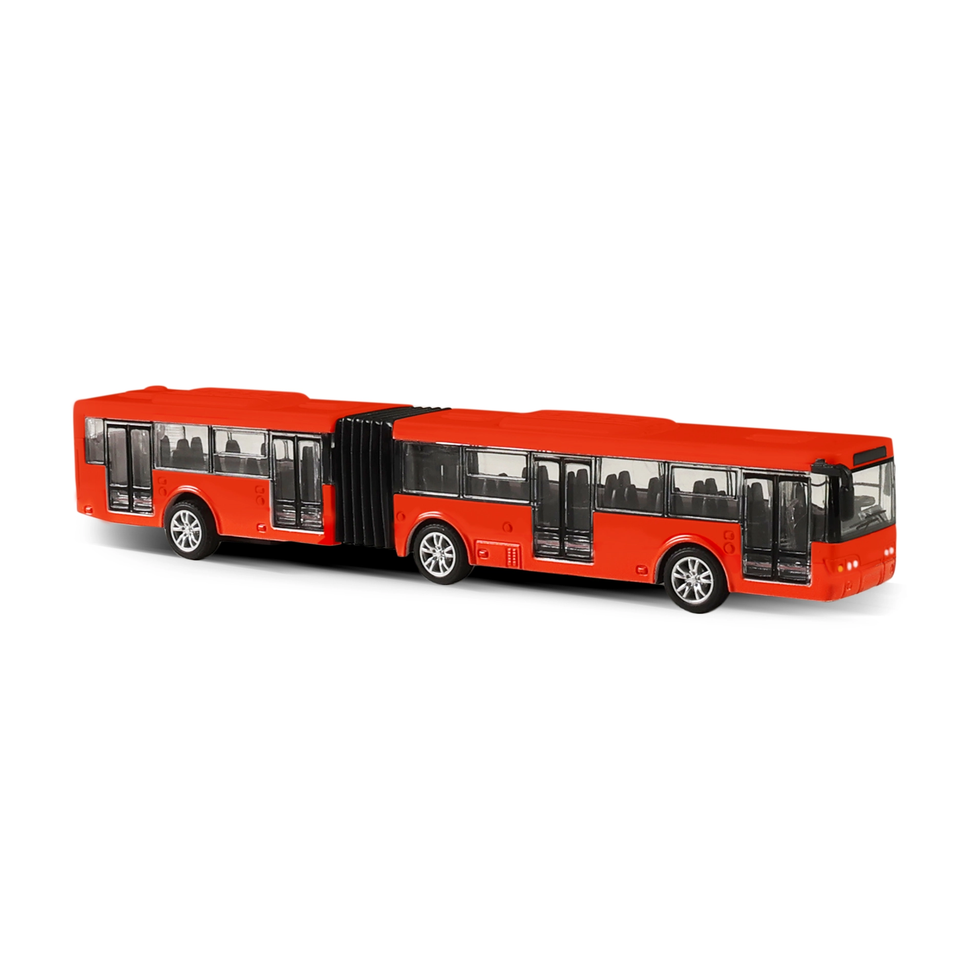 Levně Rappa Kovový kloubový autobus červený Bratislava/ČB 18 cm