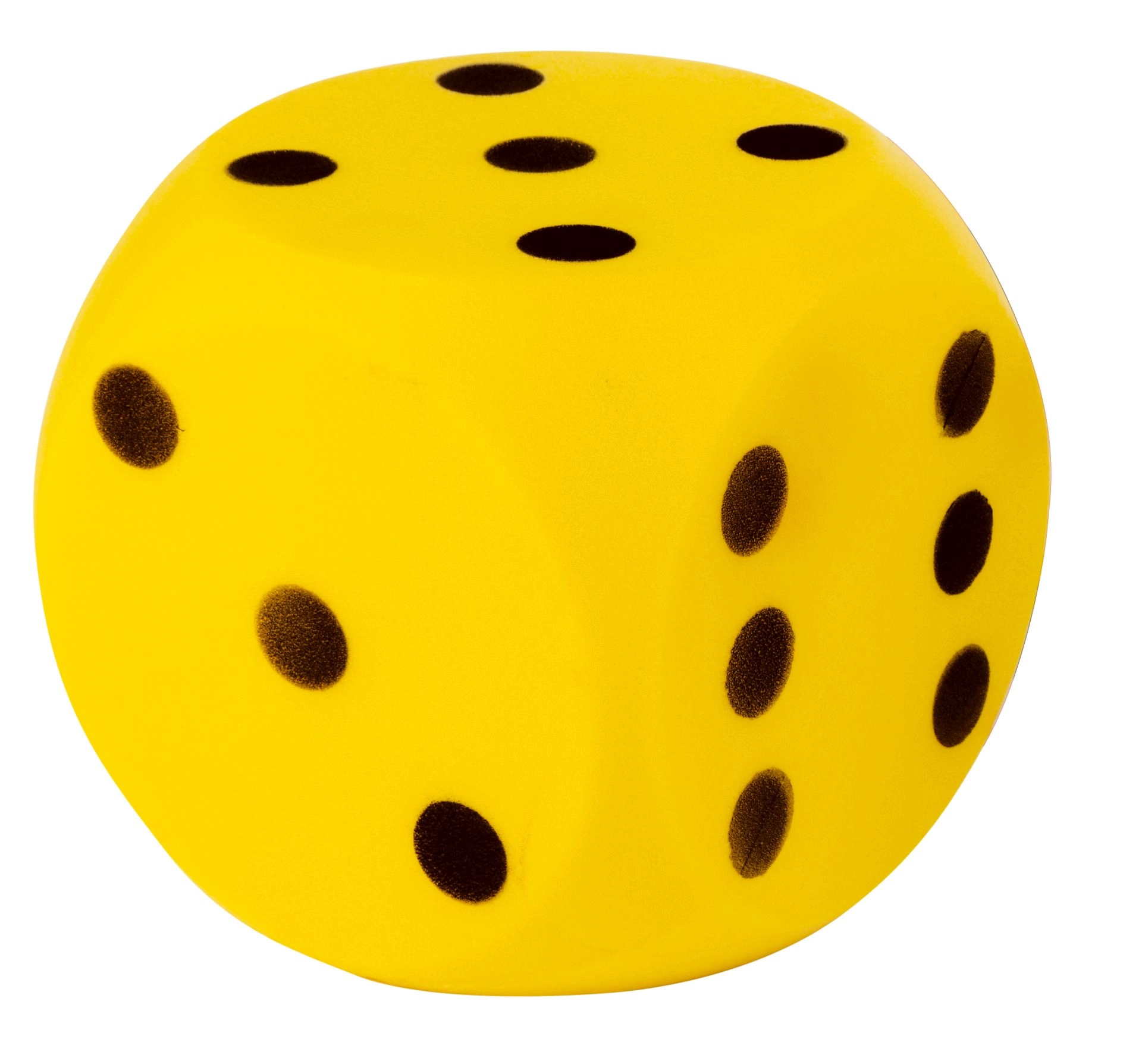 Levně Androni měkká kostka 16 cm – žlutá