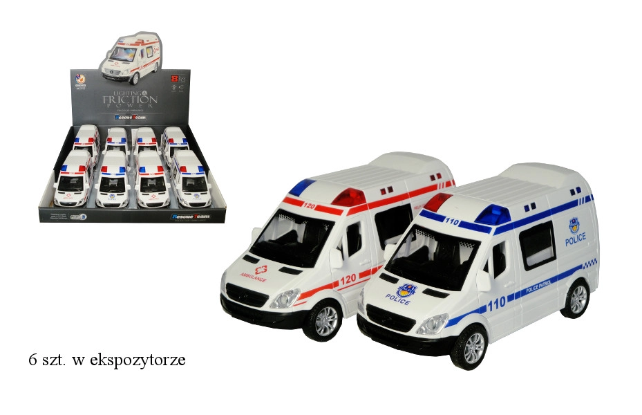 Ambulance se světlem a zvukem - 1 kus