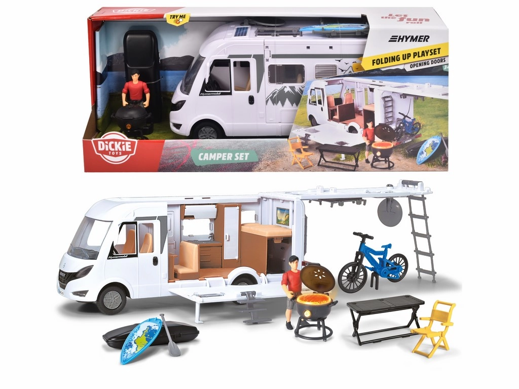 Playlife kempingový vůz Hymer B-Class 30 cm s doplňky