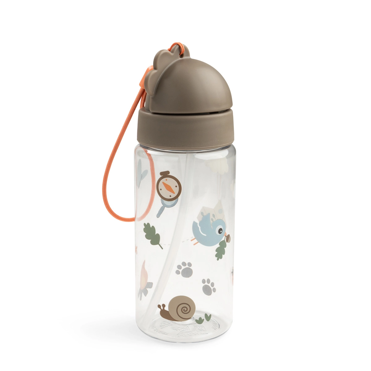 Done by Deer láhev s brčkem Tiny trails písková 350 ml