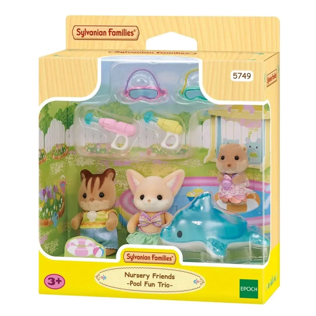 Sylvanian Families Zábava u bazénu Baby Trio